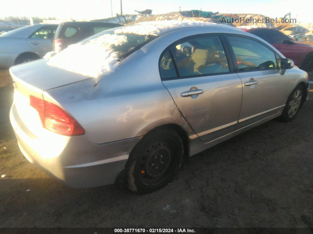 2008 Honda Civic Lx Silver vin: 2HGFA165X8H335985