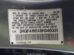 2008 Honda Civic Lx Gray vin: 2HGFA165X8H340331