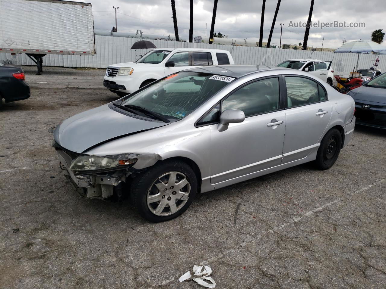 2008 Honda Civic Lx Silver vin: 2HGFA165X8H355816