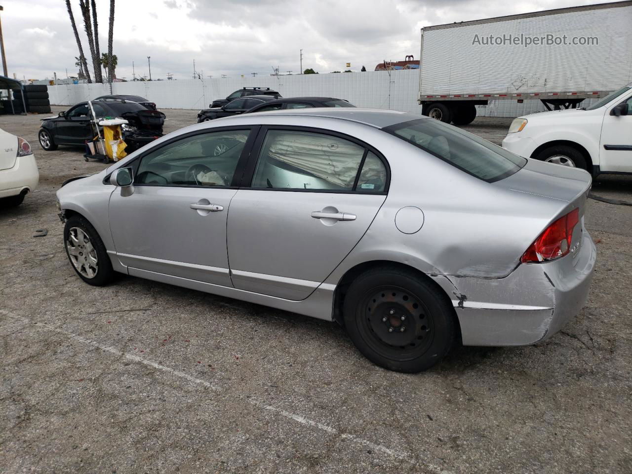 2008 Honda Civic Lx Silver vin: 2HGFA165X8H355816