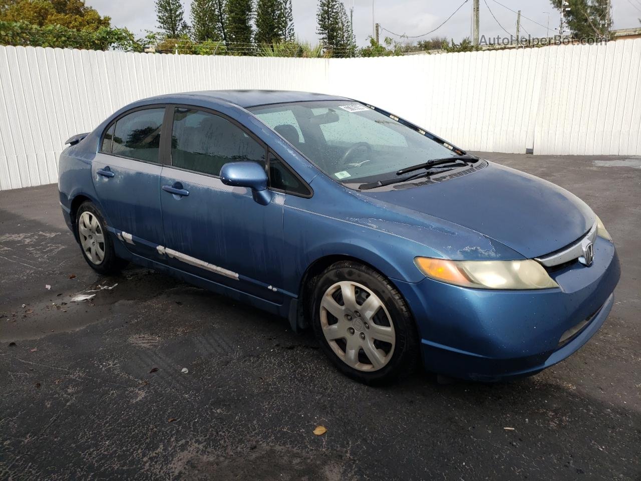 2008 Honda Civic Lx Blue vin: 2HGFA165X8H536513
