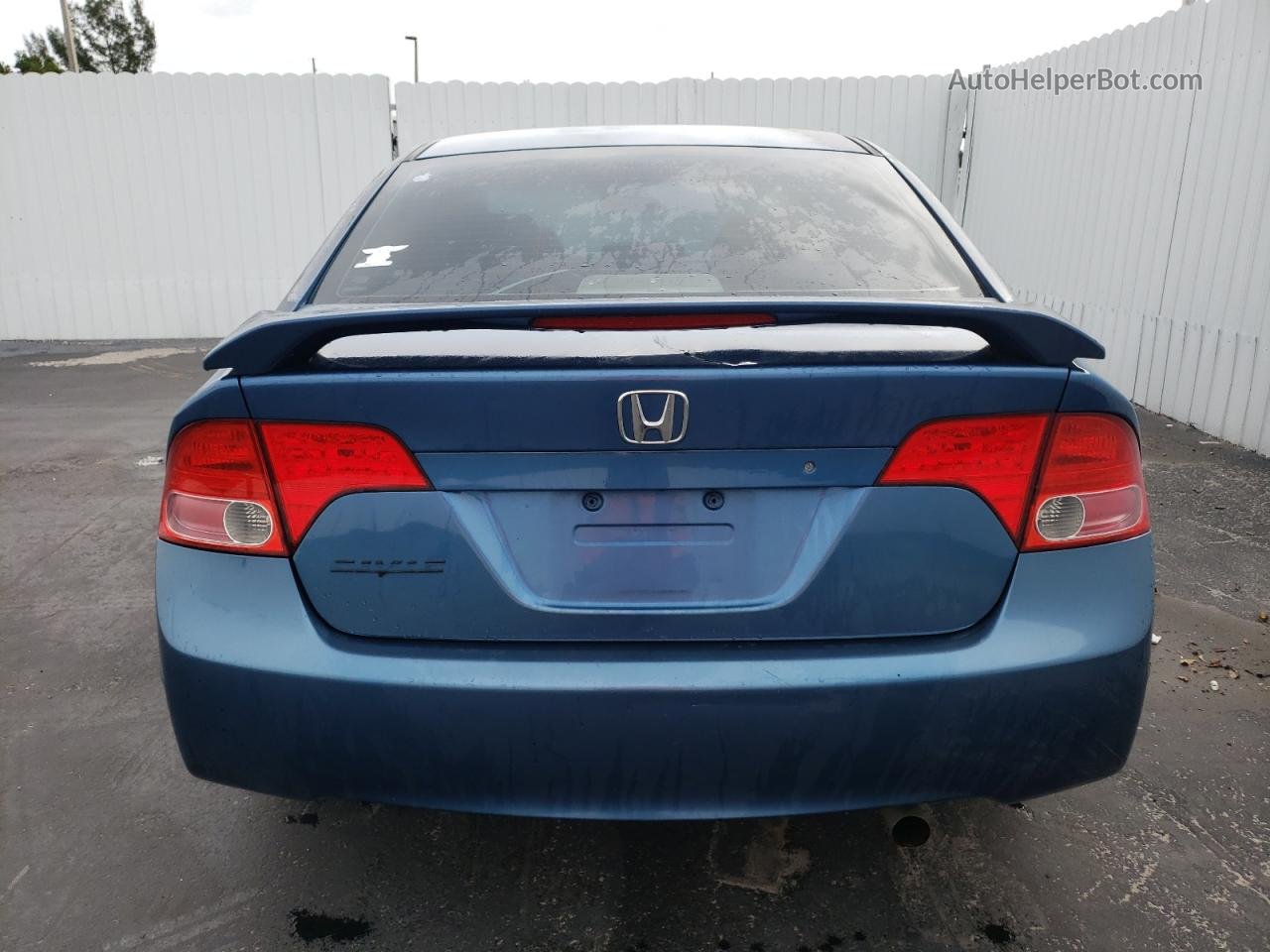 2008 Honda Civic Lx Blue vin: 2HGFA165X8H536513