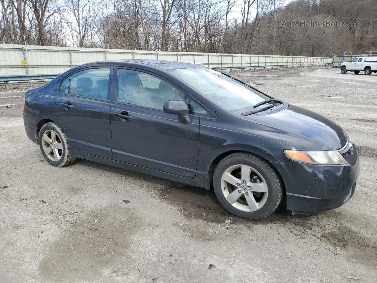 2008 Honda Civic Ex Black vin: 2HGFA16808H312645