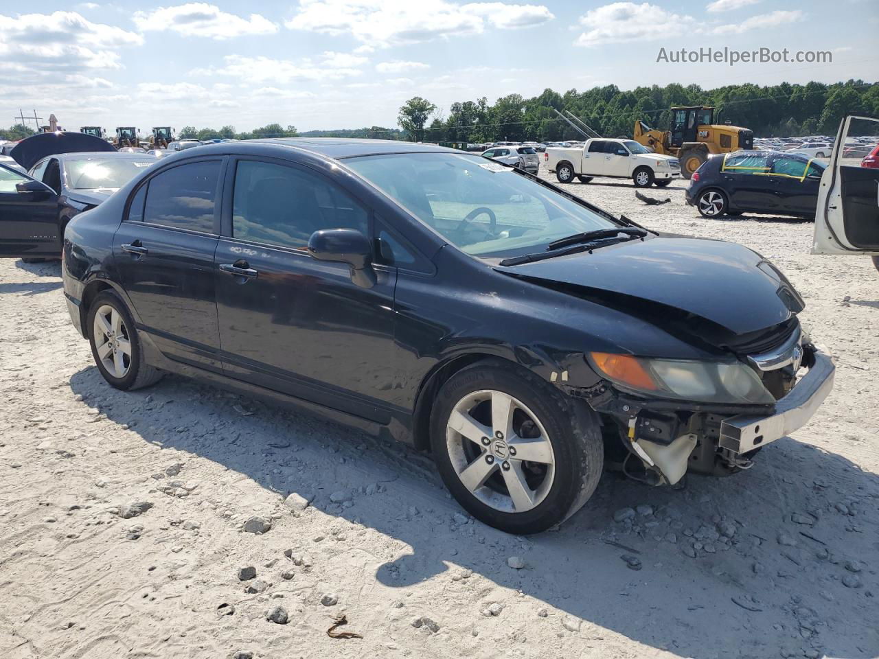 2008 Honda Civic Ex Black vin: 2HGFA16818H527385