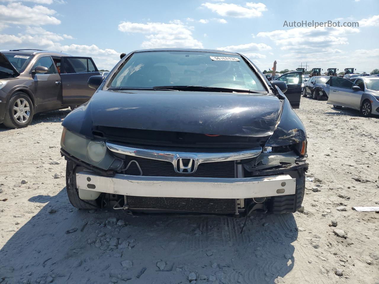 2008 Honda Civic Ex Black vin: 2HGFA16818H527385