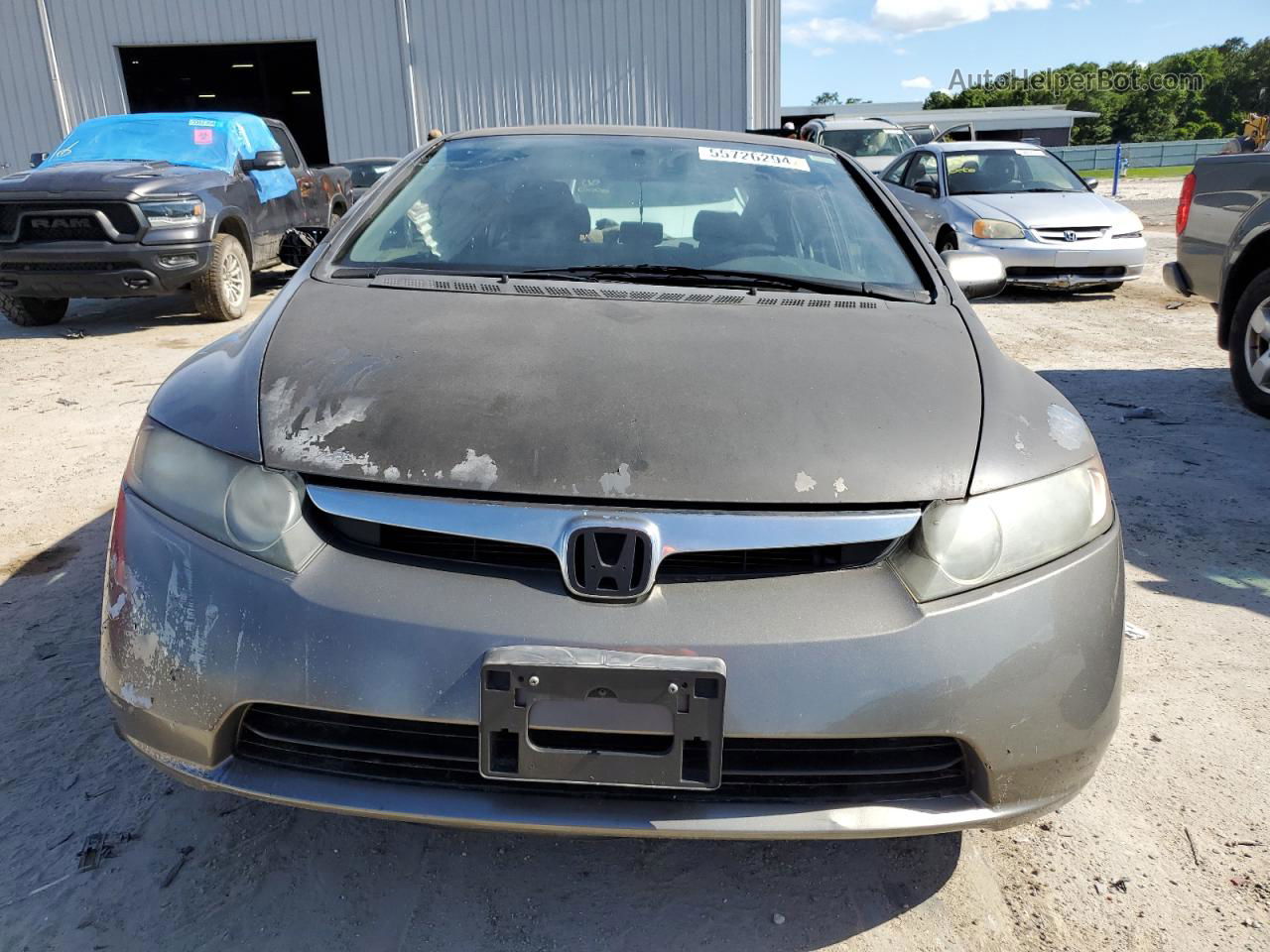 2008 Honda Civic Ex Gray vin: 2HGFA16828H507176