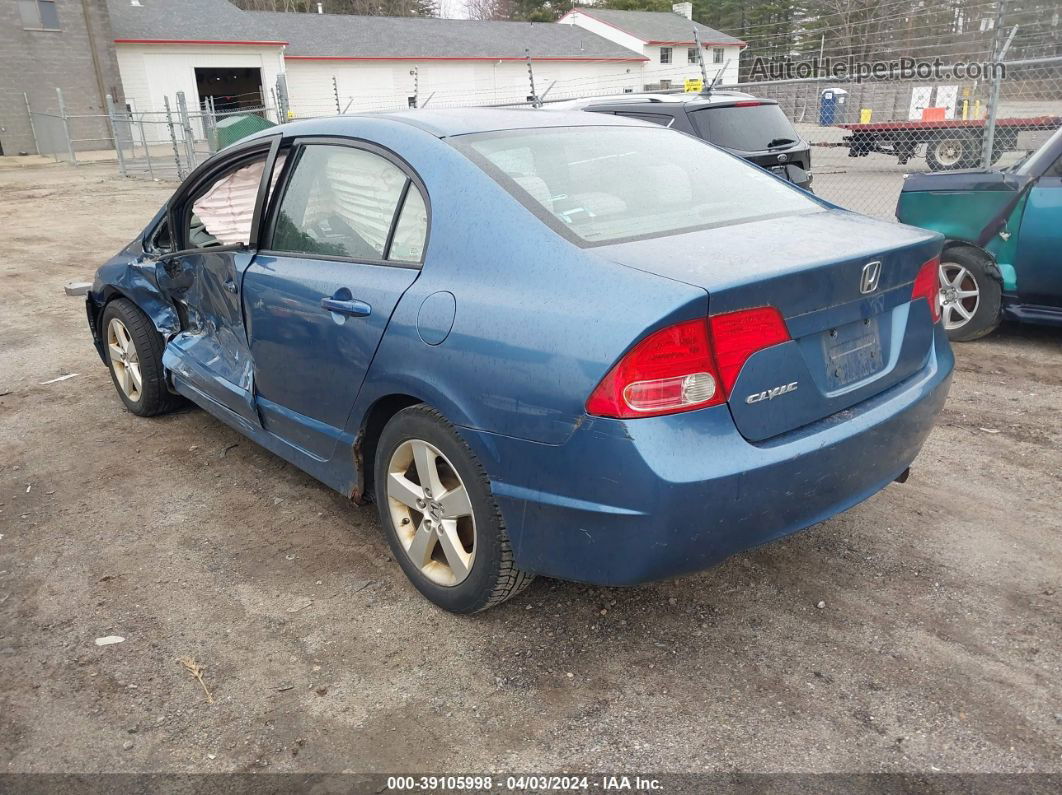 2008 Honda Civic Ex Blue vin: 2HGFA16838H513424