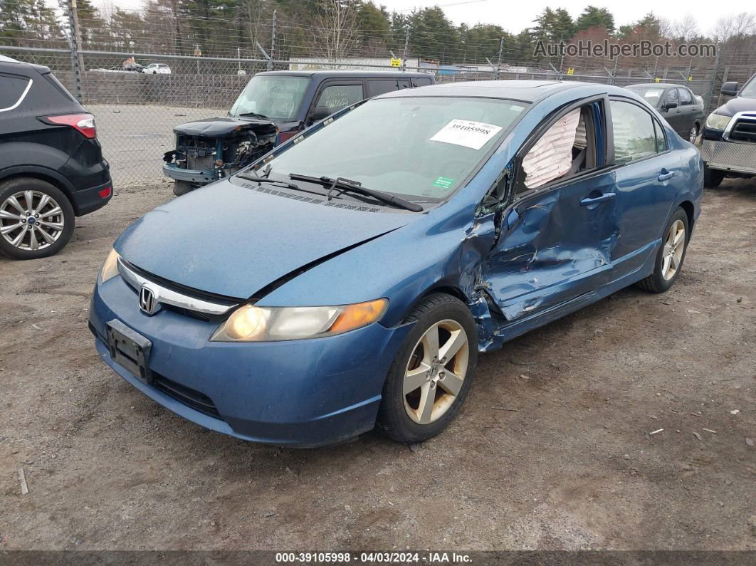 2008 Honda Civic Ex Blue vin: 2HGFA16838H513424