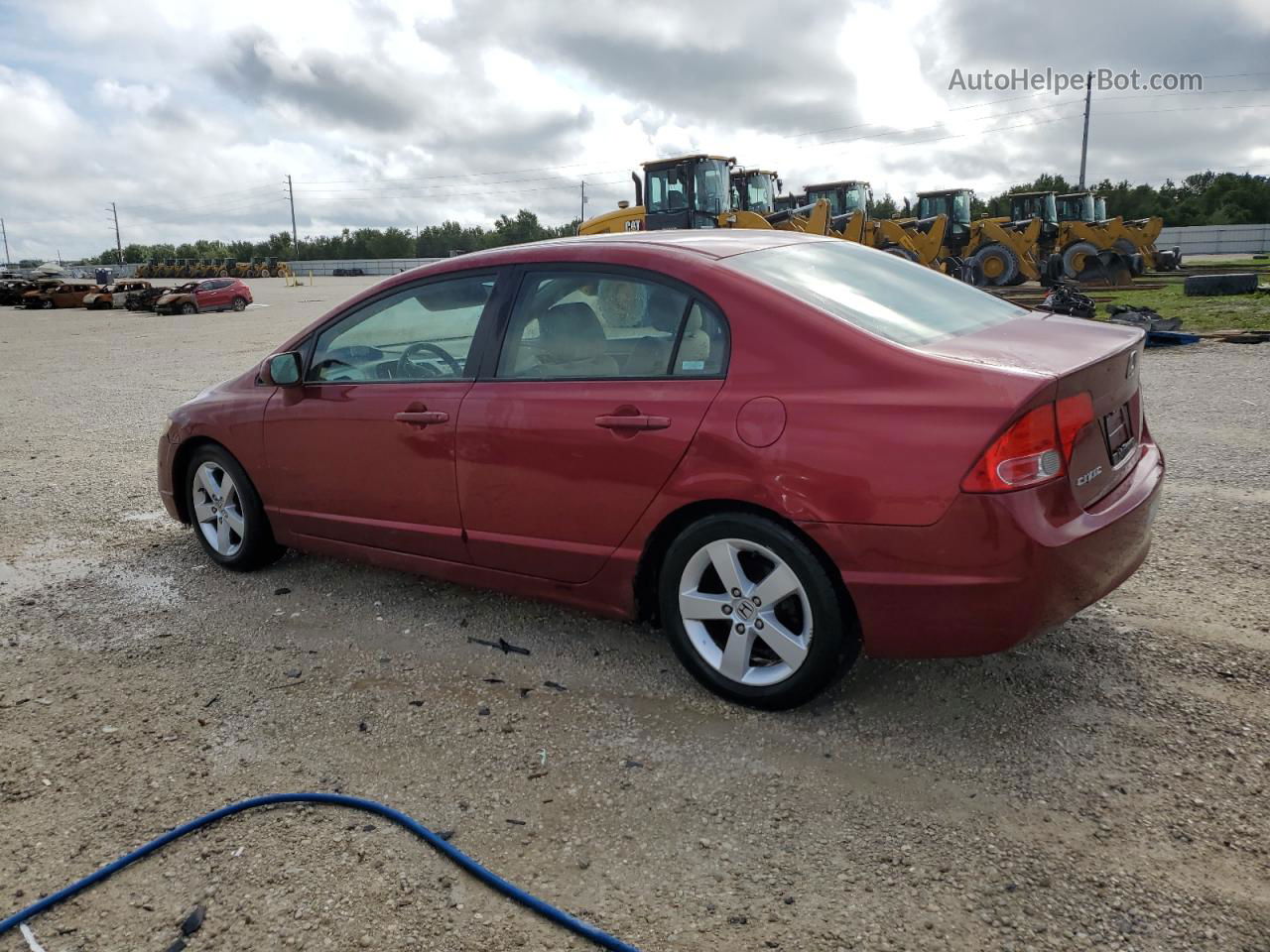 2006 Honda Civic Ex Burgundy vin: 2HGFA16846H500243