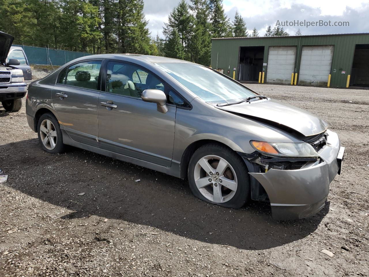 2008 Honda Civic Ex Gray vin: 2HGFA16848H300689