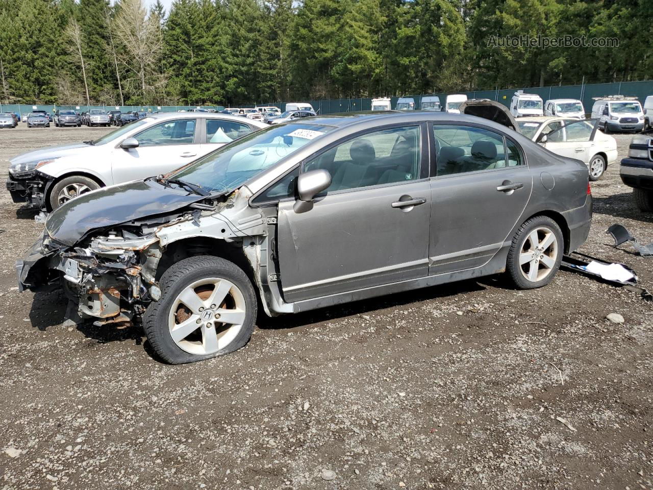 2008 Honda Civic Ex Gray vin: 2HGFA16848H300689