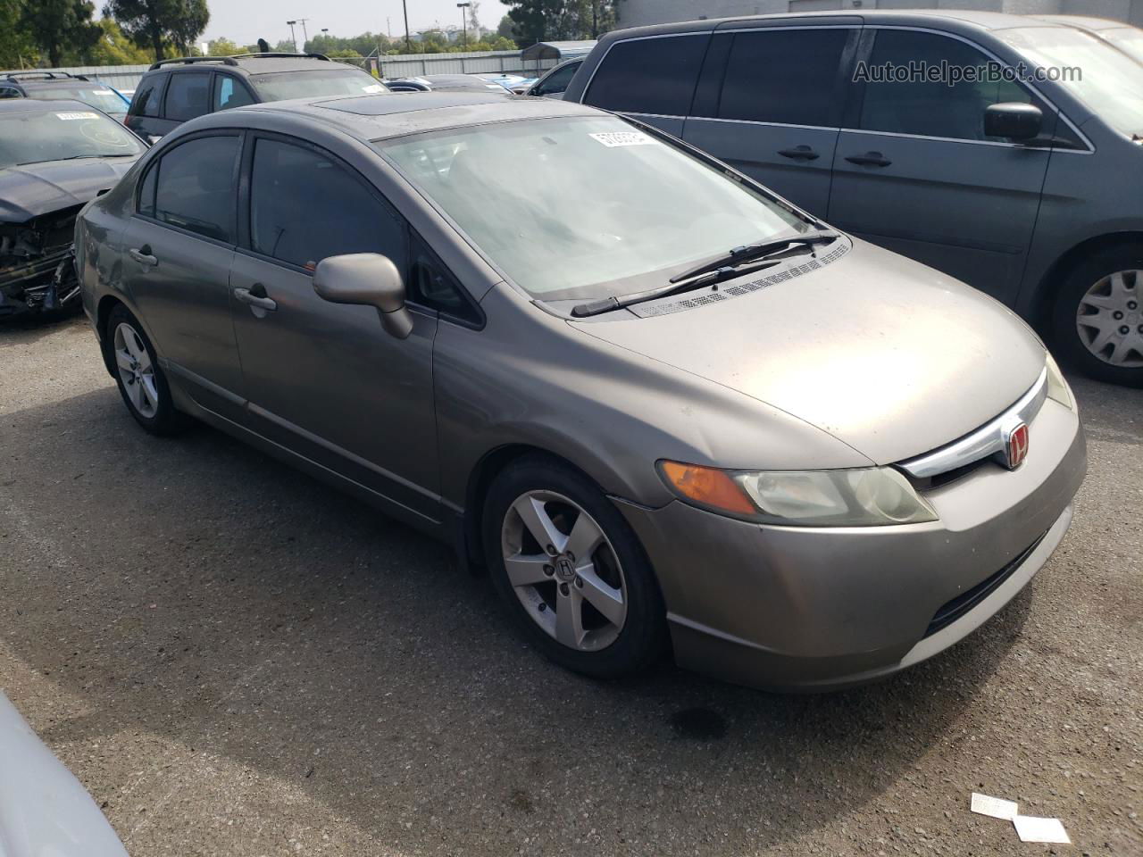 2008 Honda Civic Ex Gray vin: 2HGFA16848H310025