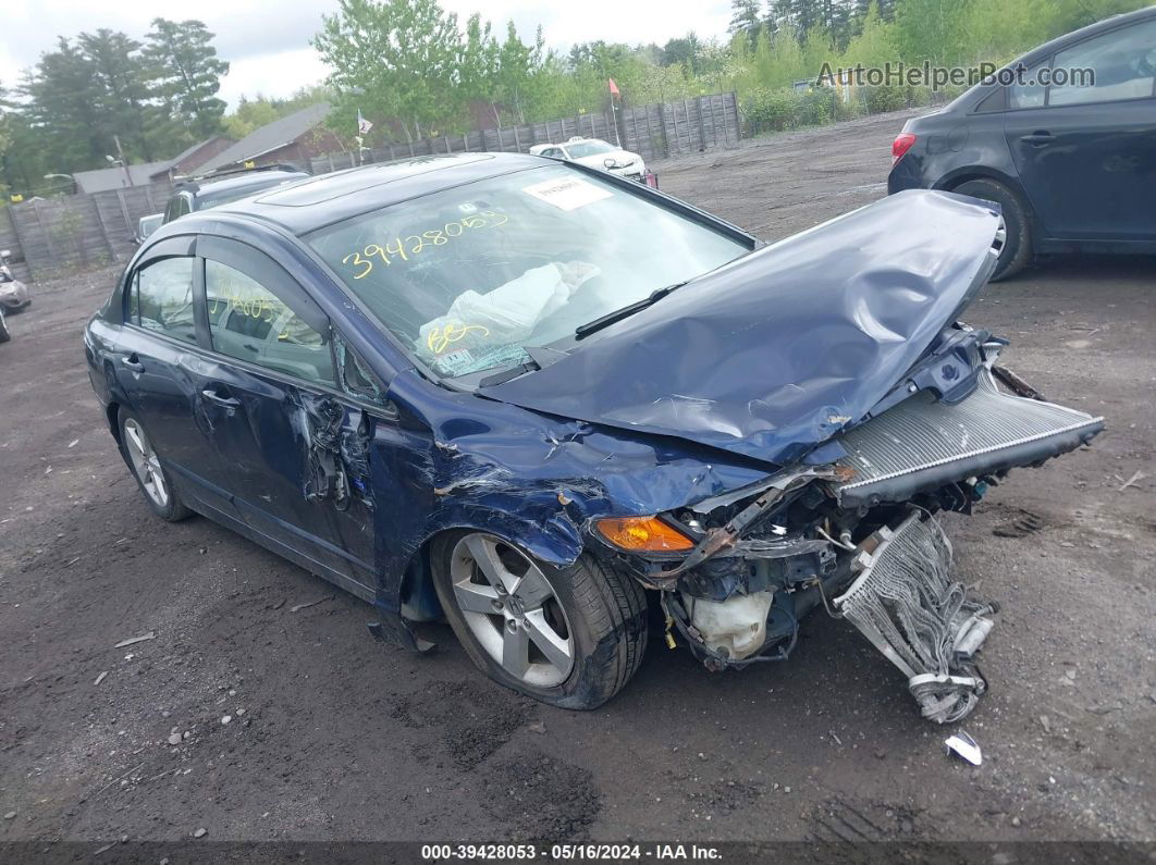 2008 Honda Civic Ex Blue vin: 2HGFA16848H510340