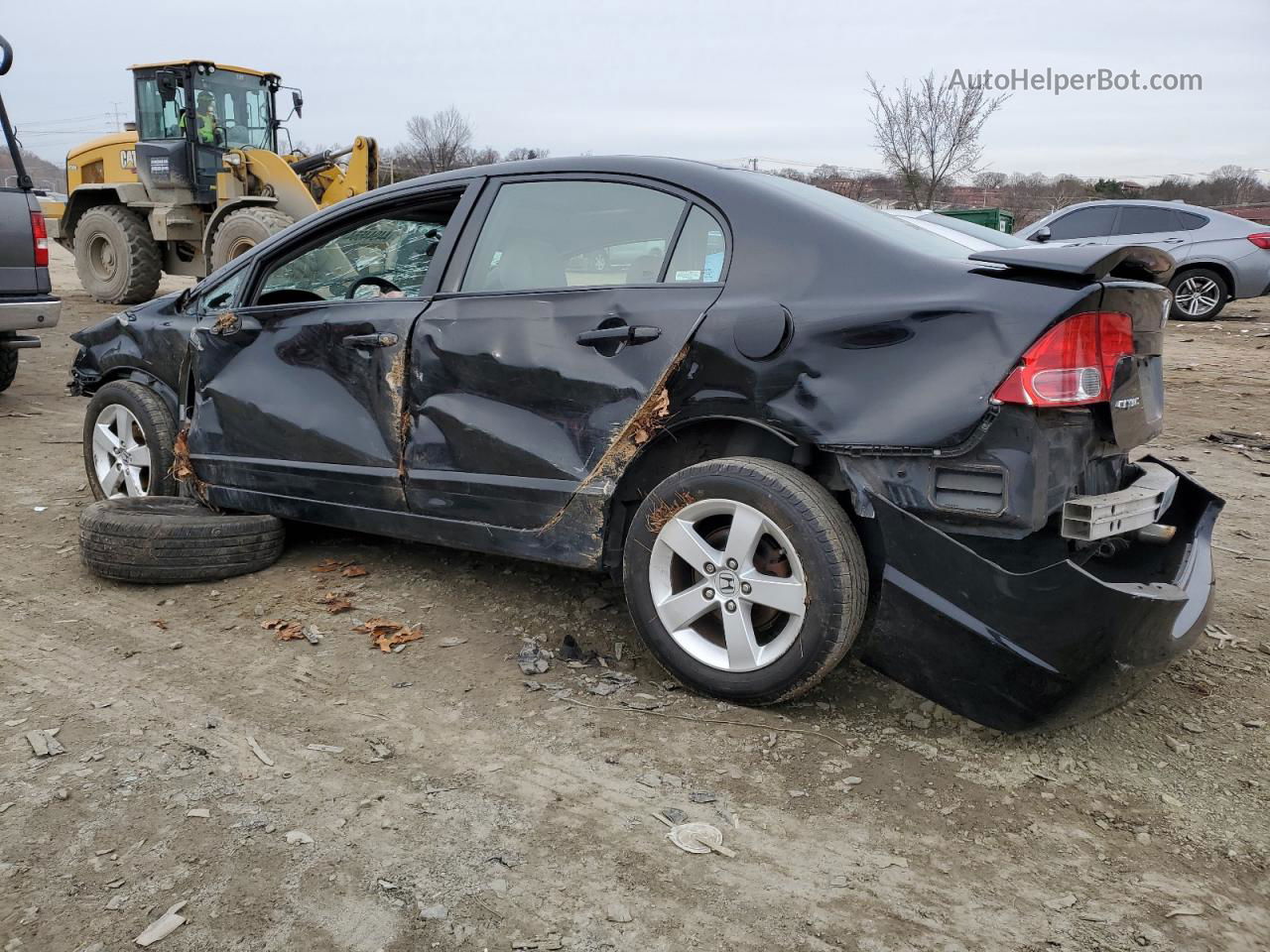 2008 Honda Civic Ex Black vin: 2HGFA16858H355345