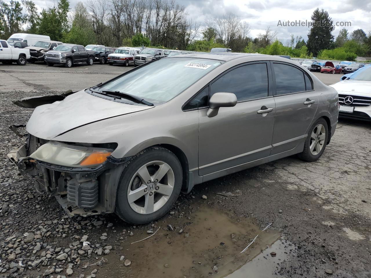 2006 Honda Civic Ex Beige vin: 2HGFA16886H520737