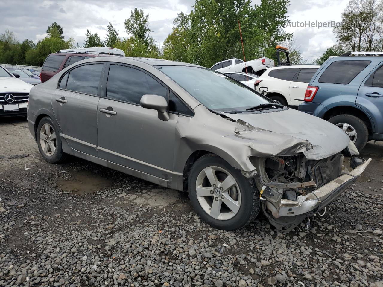 2006 Honda Civic Ex Beige vin: 2HGFA16886H520737