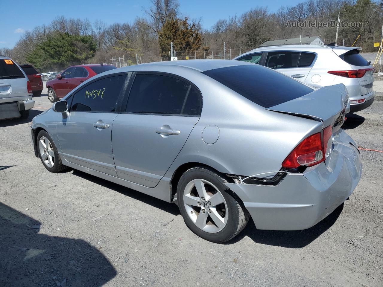 2008 Honda Civic Ex Silver vin: 2HGFA16888H355047