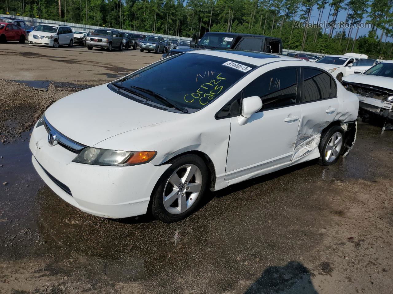 2008 Honda Civic Ex Gray vin: 2HGFA16888H513693