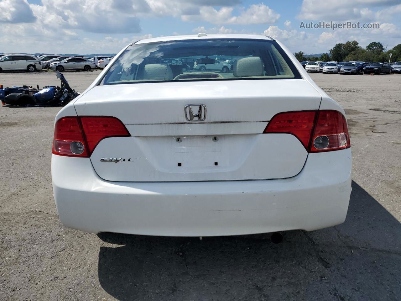 2008 Honda Civic Ex White vin: 2HGFA16898H310103