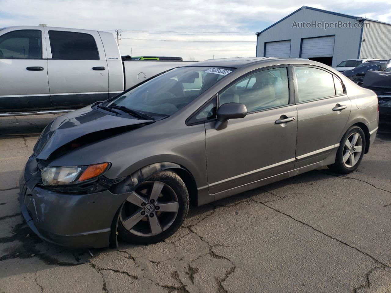 2008 Honda Civic Ex Gray vin: 2HGFA168X8H311566