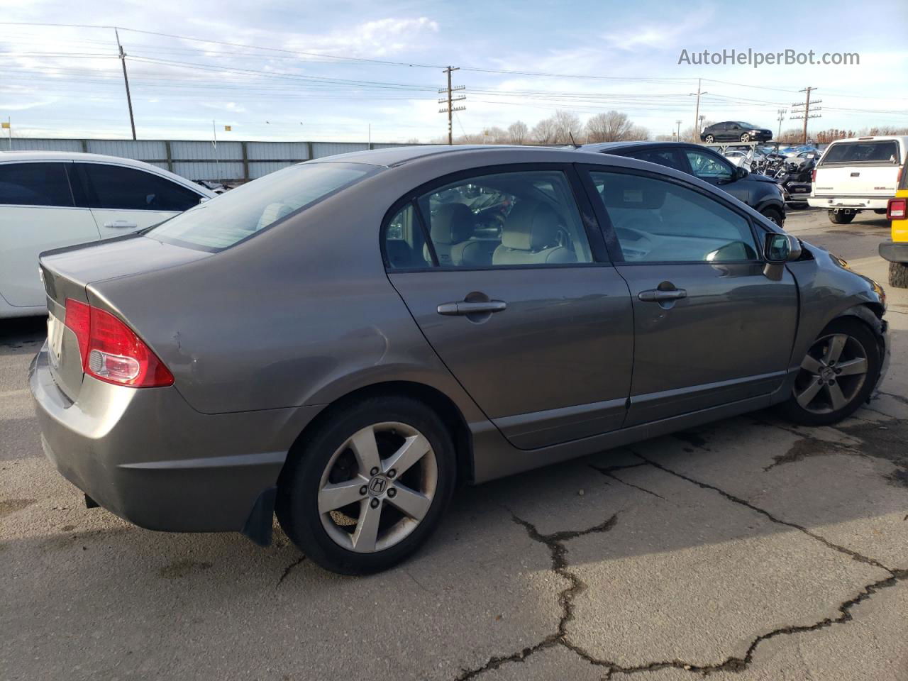 2008 Honda Civic Ex Gray vin: 2HGFA168X8H311566