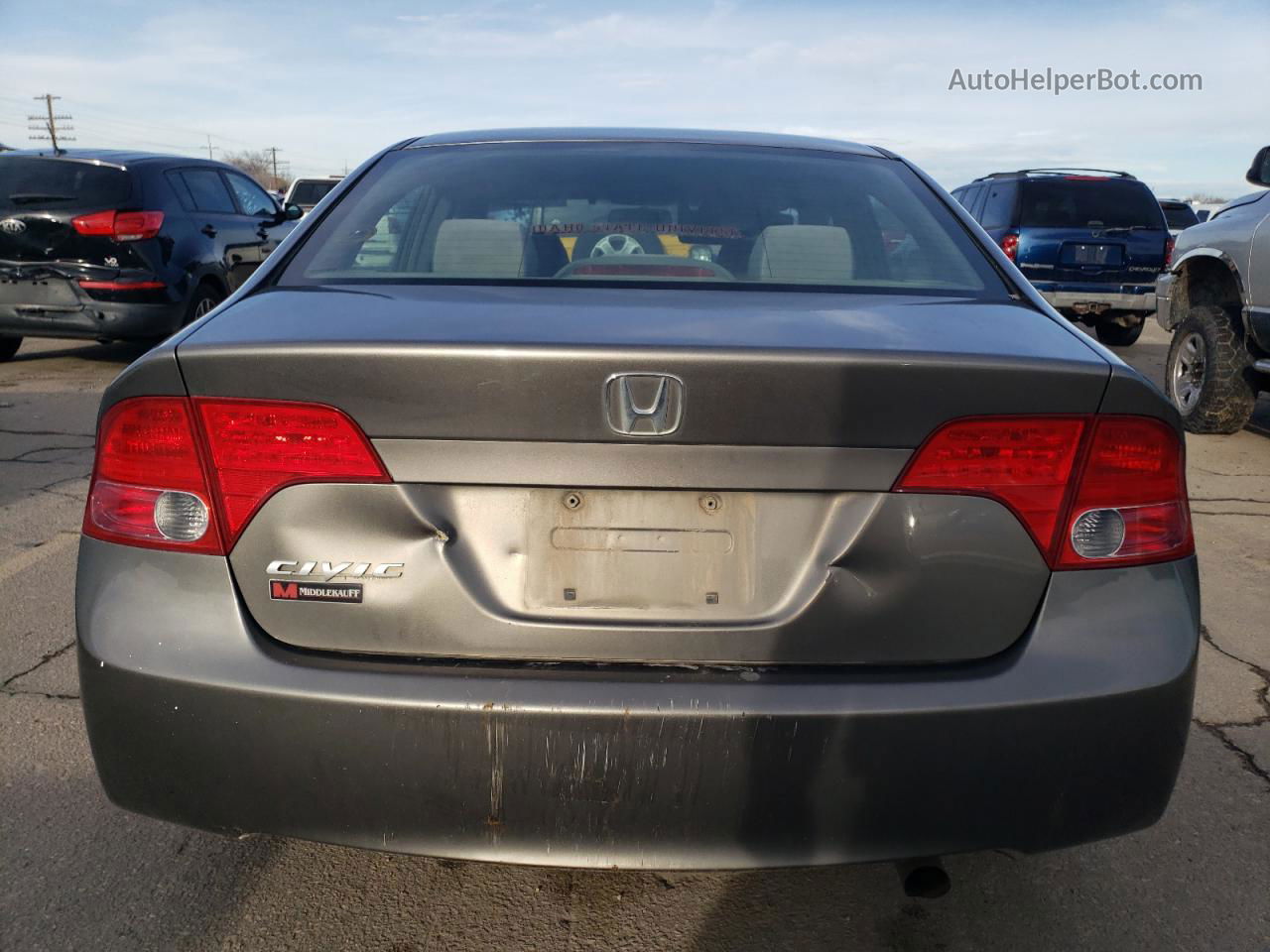 2008 Honda Civic Ex Gray vin: 2HGFA168X8H311566