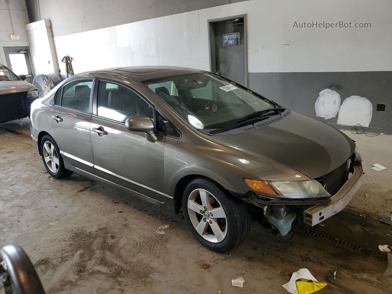 2008 Honda Civic Exl Серый vin: 2HGFA16918H344352