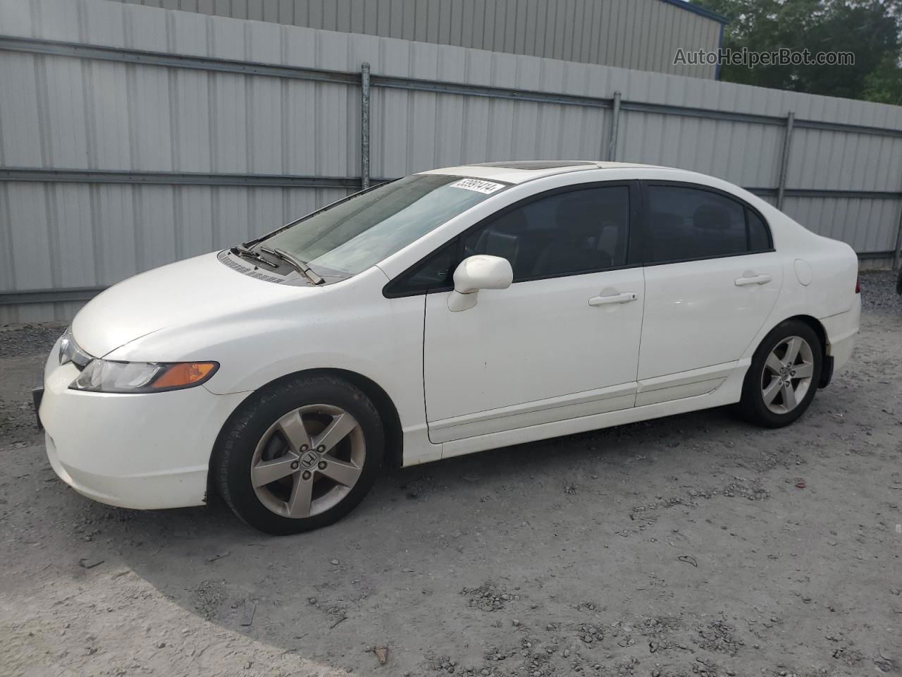 2008 Honda Civic Exl White vin: 2HGFA16918H528349