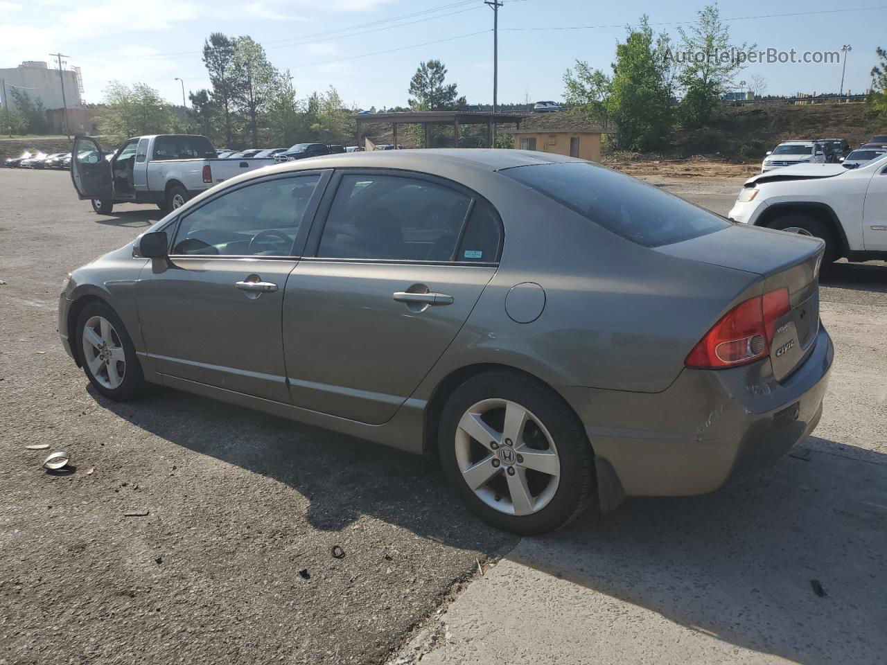 2008 Honda Civic Exl Gray vin: 2HGFA16938H351867