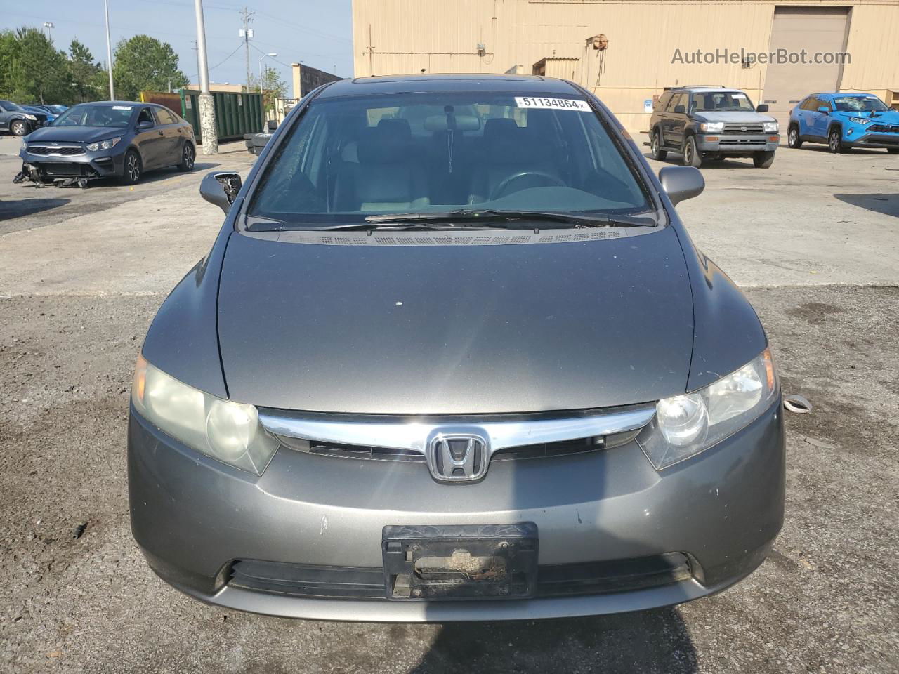 2008 Honda Civic Exl Gray vin: 2HGFA16938H351867