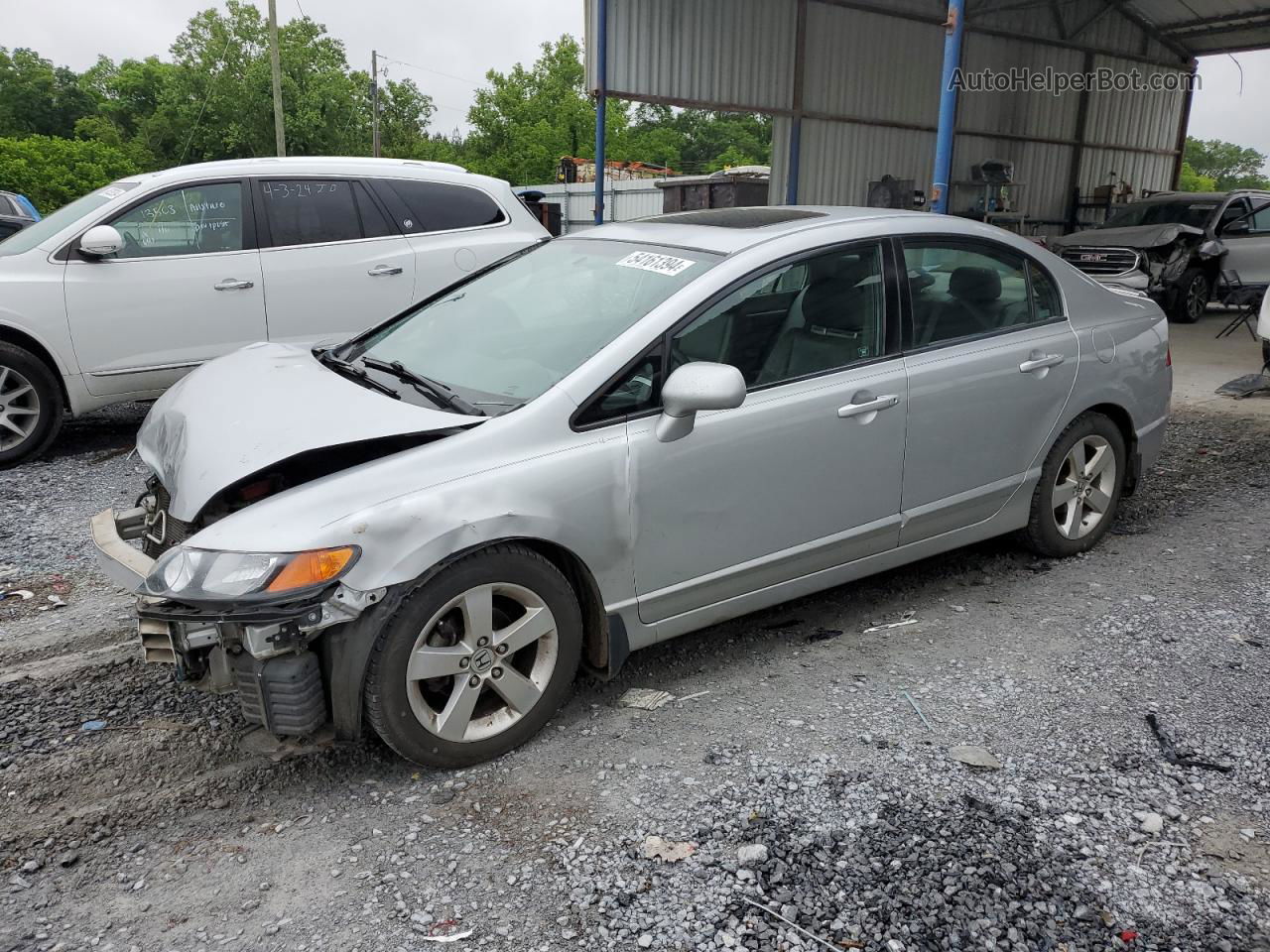 2008 Honda Civic Exl Silver vin: 2HGFA16948H342241