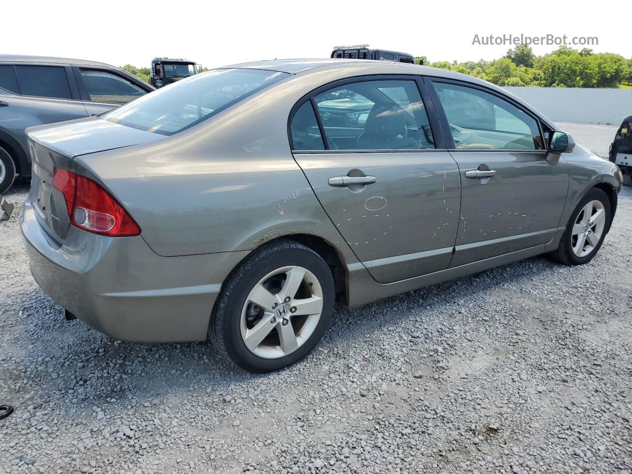 2008 Honda Civic Exl Серый vin: 2HGFA16948H344362