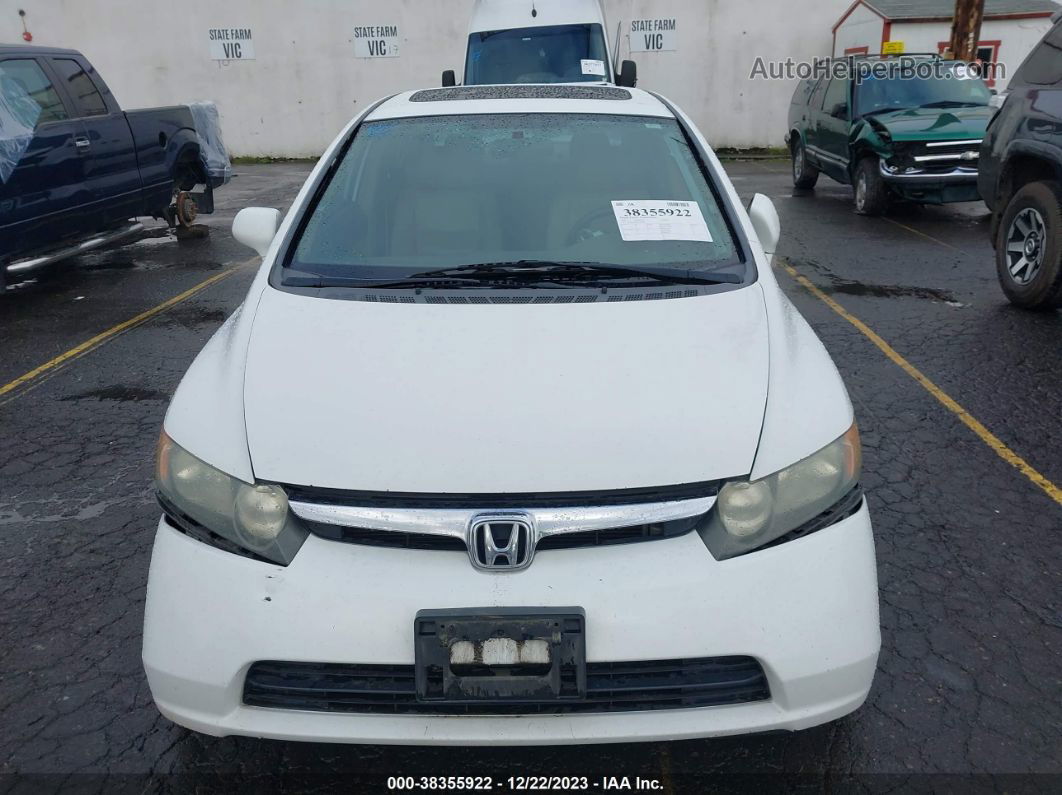 2008 Honda Civic Ex-l White vin: 2HGFA16948H522092