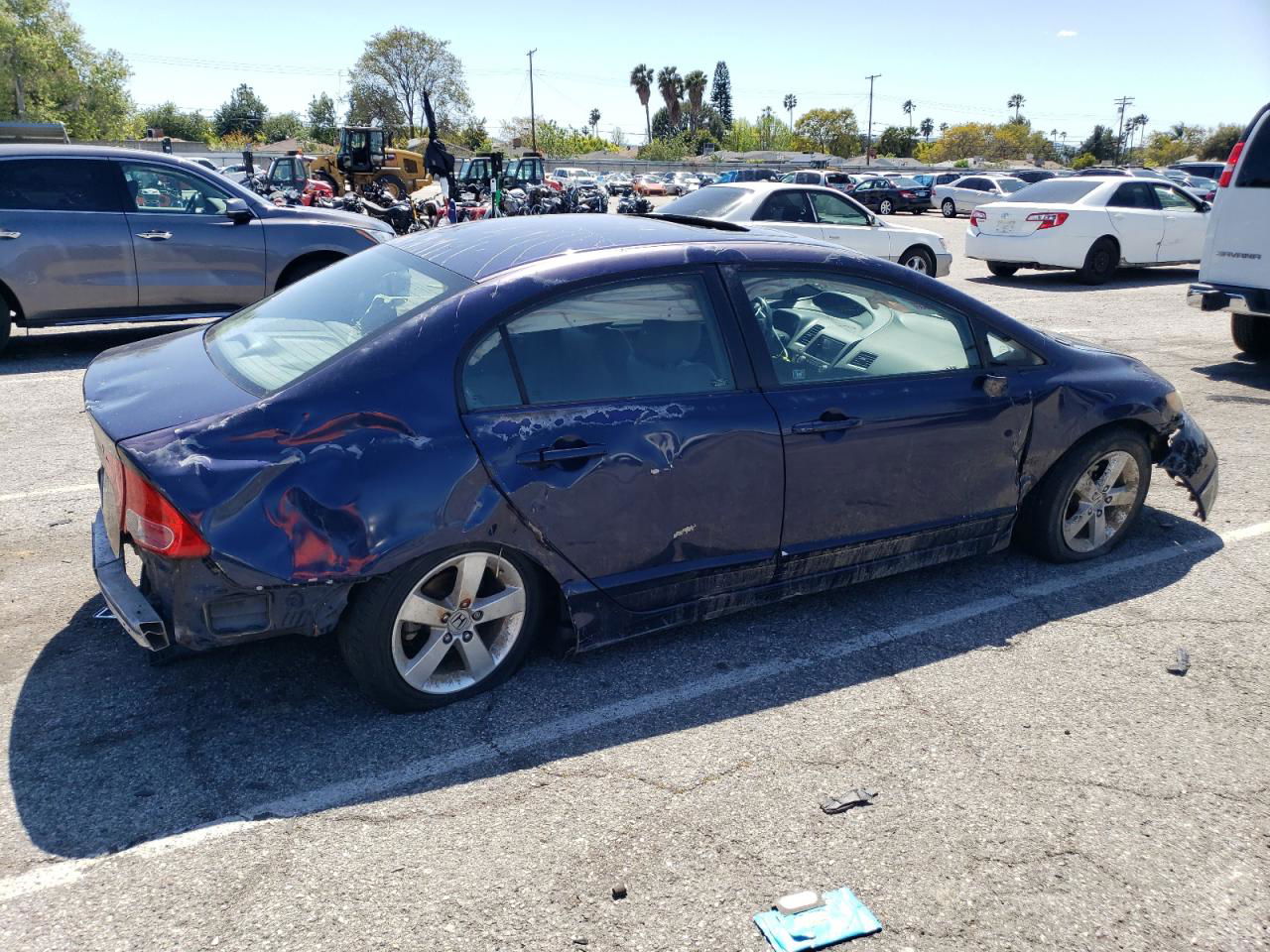 2008 Honda Civic Exl Blue vin: 2HGFA16948H528801