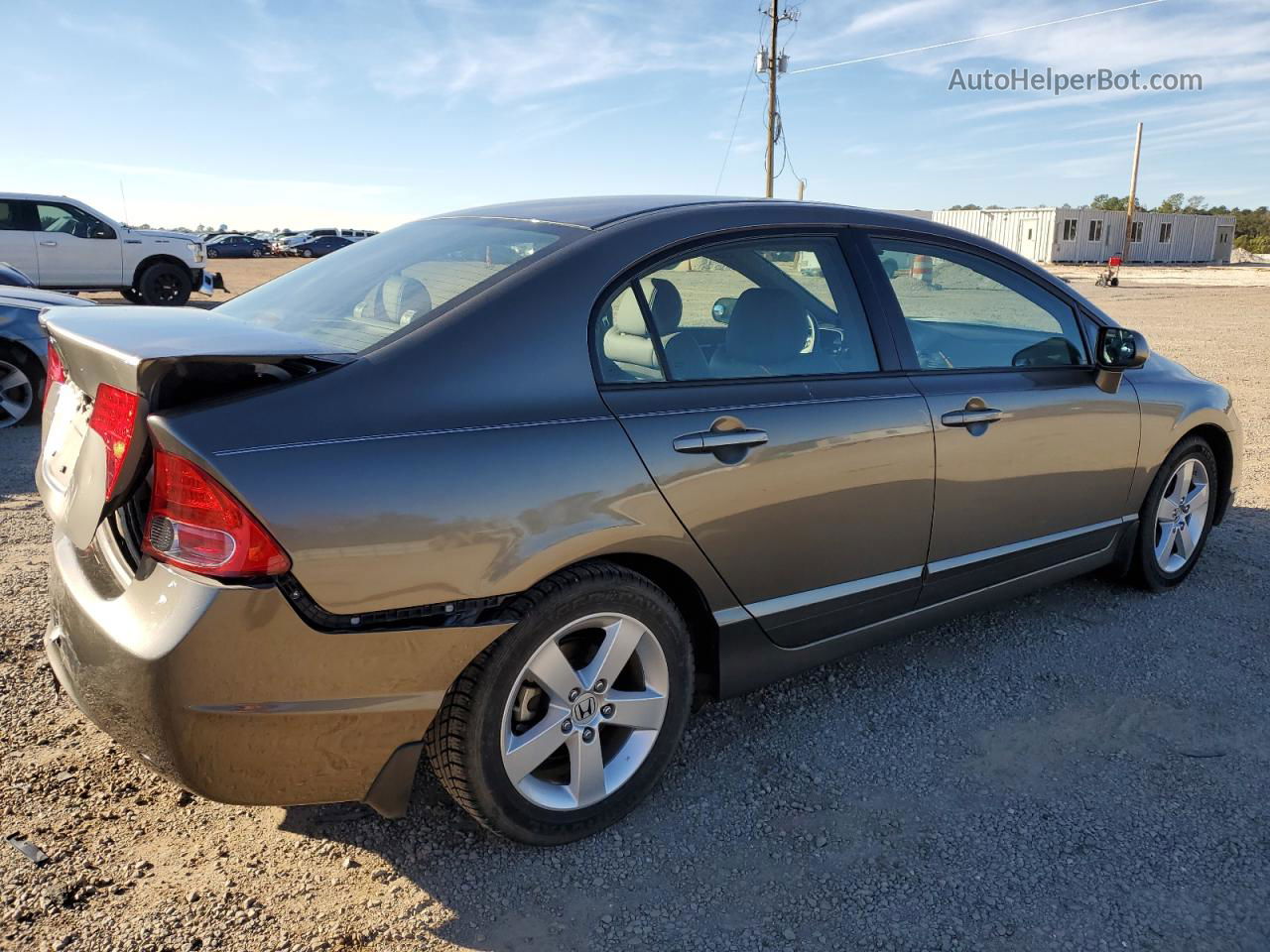 2008 Honda Civic Exl Gray vin: 2HGFA16958H528743