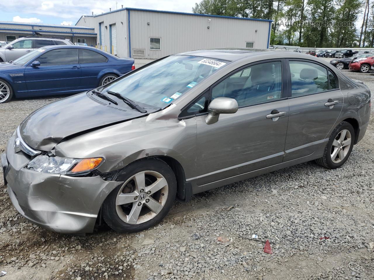 2008 Honda Civic Exl Gray vin: 2HGFA16968H102074