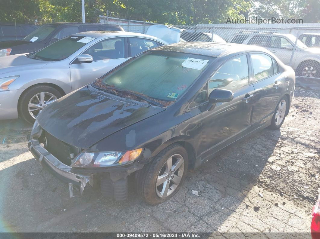 2008 Honda Civic Ex-l Black vin: 2HGFA16968H357243