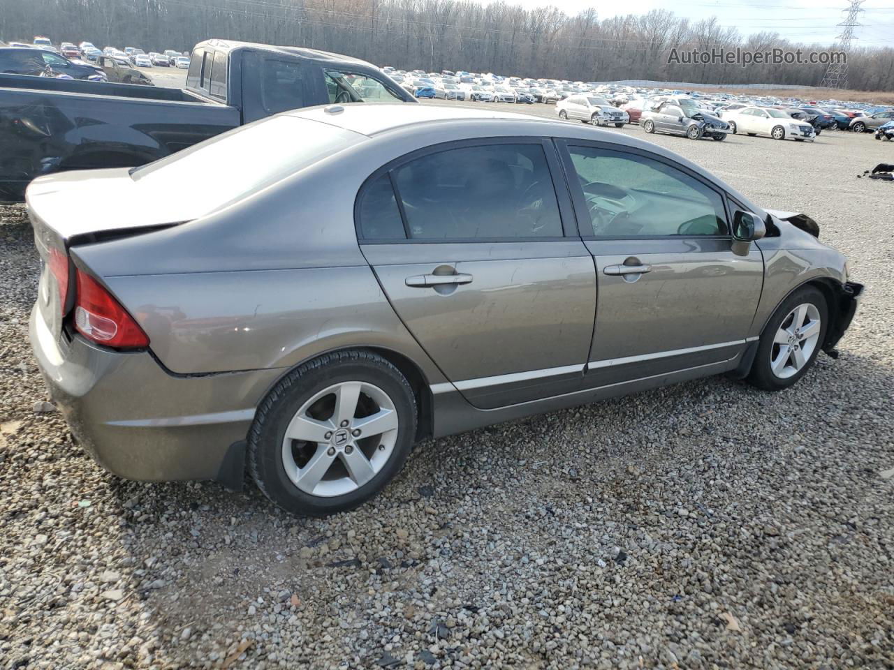 2008 Honda Civic Exl Gray vin: 2HGFA16978H318953