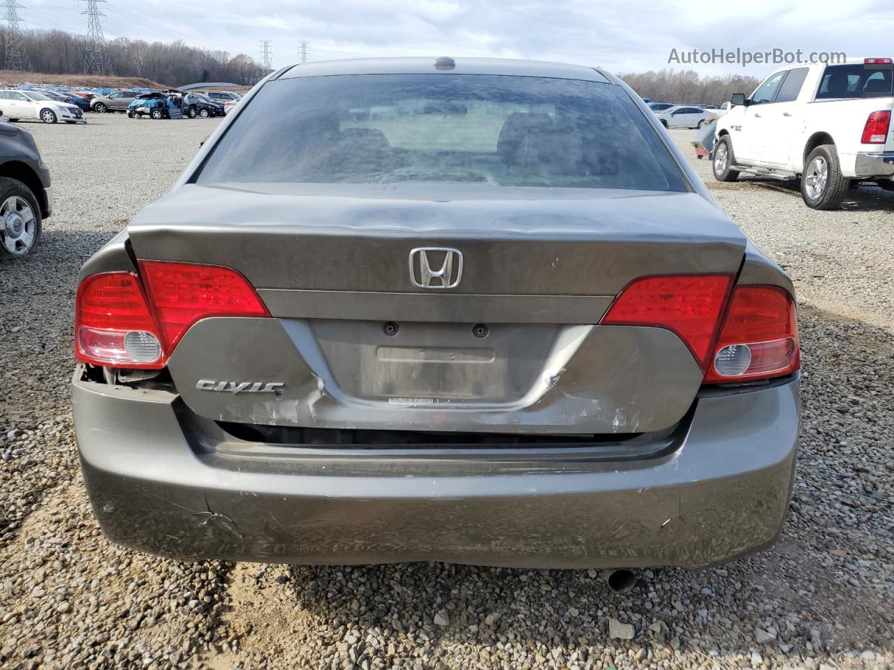 2008 Honda Civic Exl Gray vin: 2HGFA16978H318953