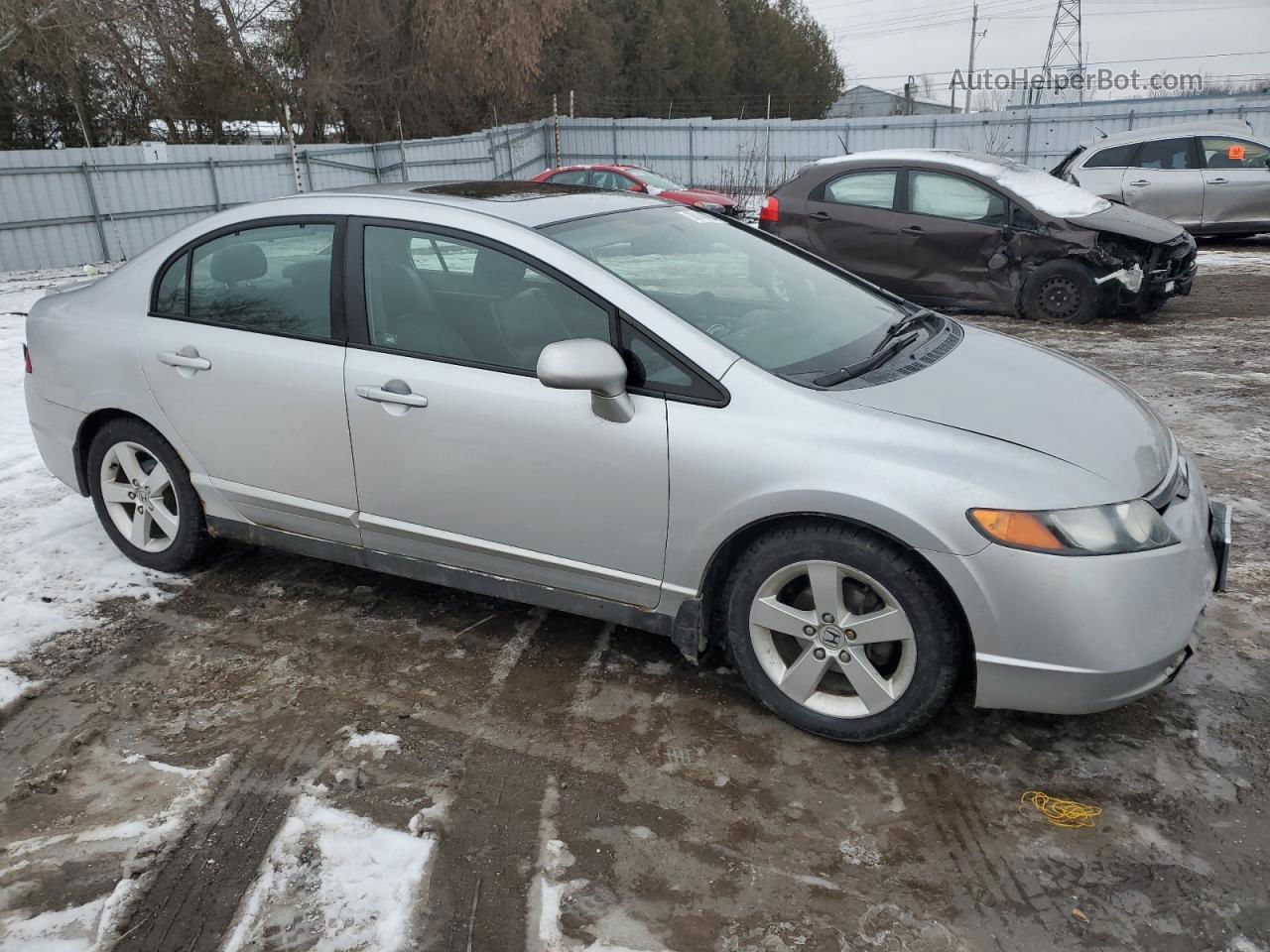 2008 Honda Civic Exl Silver vin: 2HGFA16988H111469