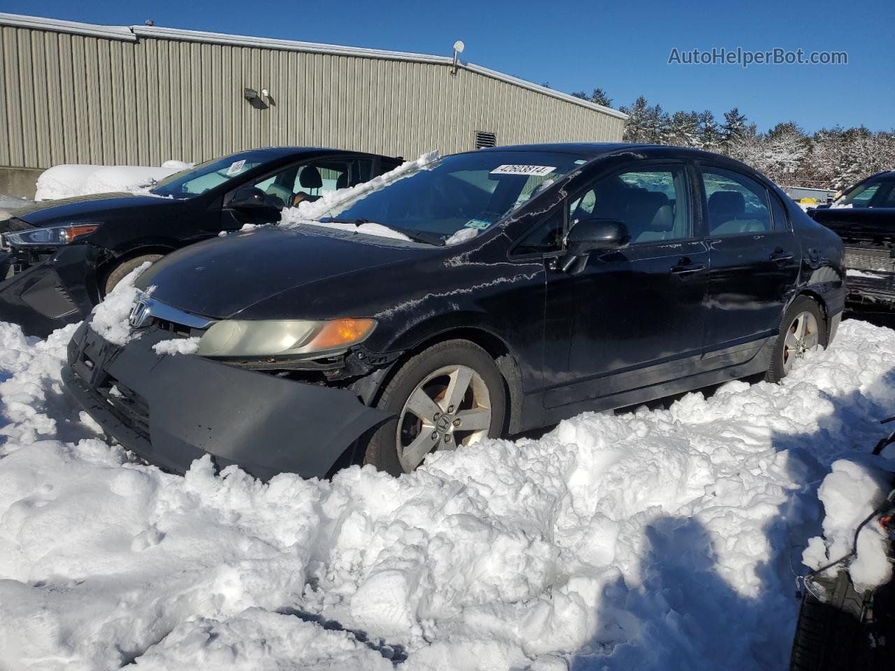 2008 Honda Civic Exl Черный vin: 2HGFA16998H519401