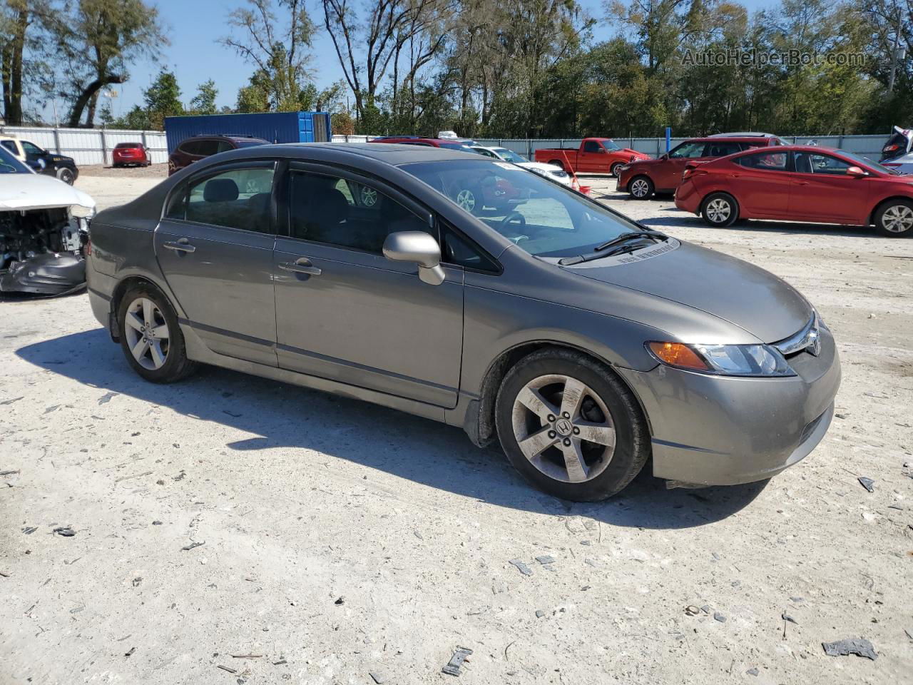 2008 Honda Civic Exl Gray vin: 2HGFA169X8H321281