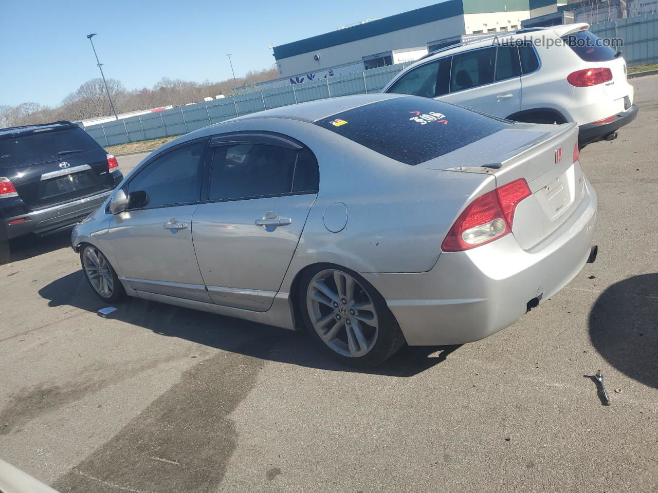 2008 Honda Civic Si Silver vin: 2HGFA55548H709127