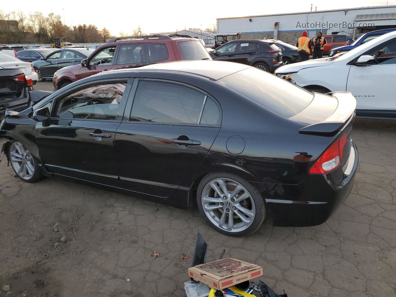 2008 Honda Civic Si Black vin: 2HGFA55548H711900