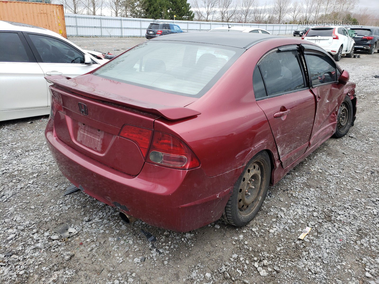 2008 Honda Civic Si Красный vin: 2HGFA55568H200270