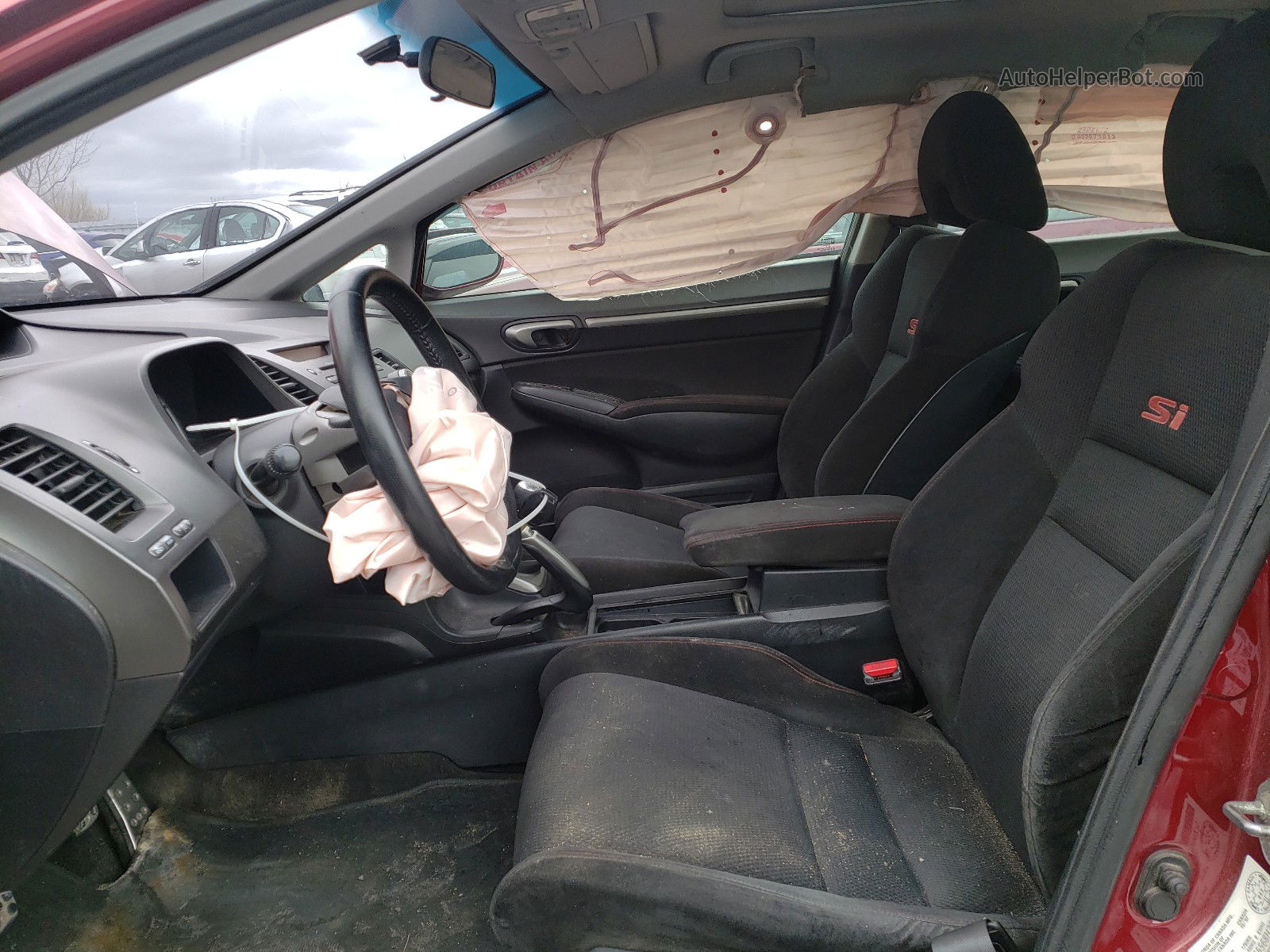 2008 Honda Civic Si Красный vin: 2HGFA55568H200270