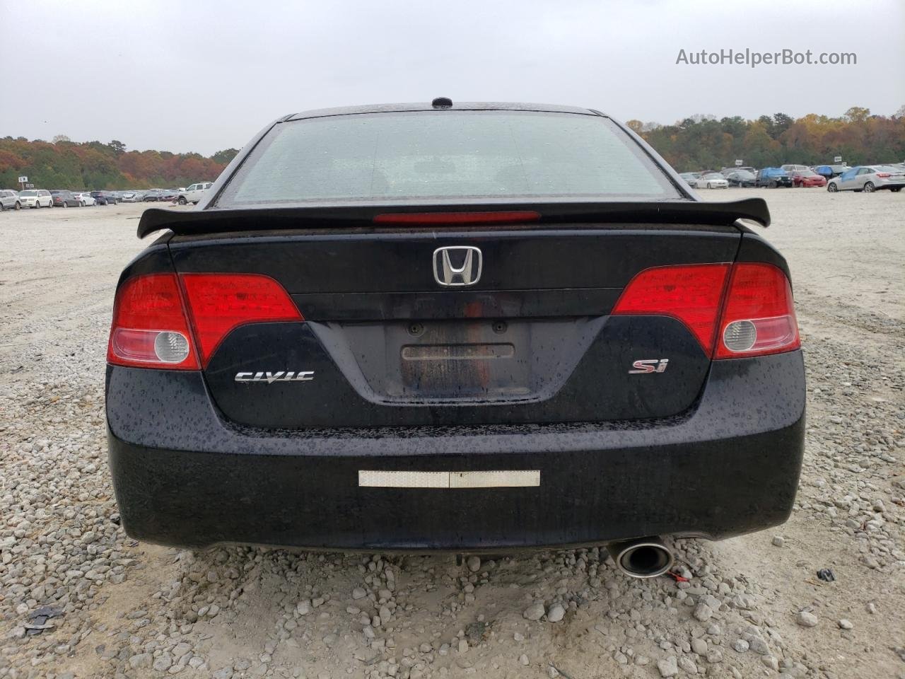 2008 Honda Civic Si Black vin: 2HGFA55598H706529