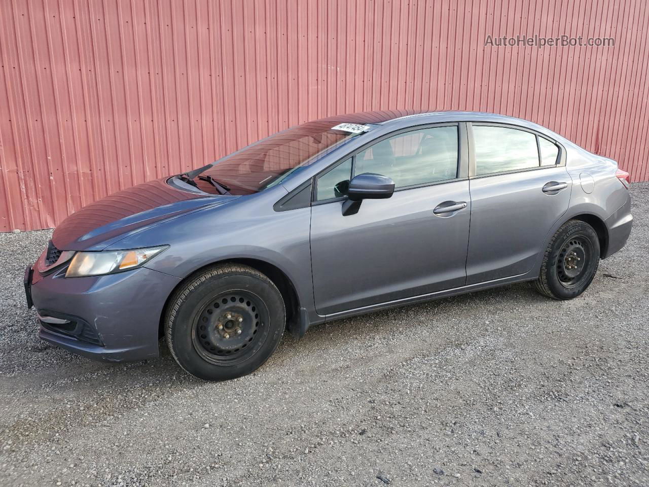 2014 Honda Civic Lx Gray vin: 2HGFB2E42EH008598