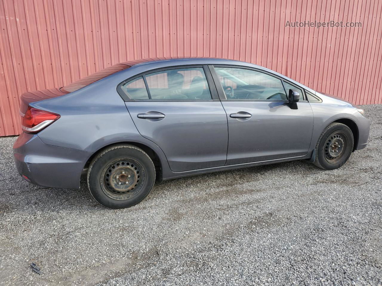 2014 Honda Civic Lx Gray vin: 2HGFB2E42EH008598