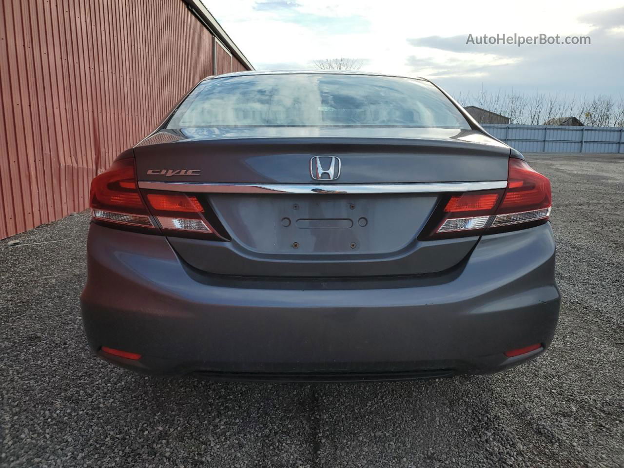 2014 Honda Civic Lx Серый vin: 2HGFB2E42EH008598